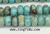 CDE1400 15.5 inches 3*4mm rondelle sea sediment jasper beads