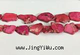 CDE1433 25*35mm - 35*45mm freefrom sea sediment jasper slab beads