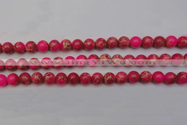 CDE2015 15.5 inches 12mm round dyed sea sediment jasper beads