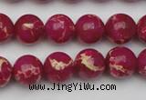 CDE2036 15.5 inches 10mm round dyed sea sediment jasper beads