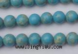 CDE2055 15.5 inches 4mm round dyed sea sediment jasper beads