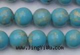 CDE2059 15.5 inches 12mm round dyed sea sediment jasper beads