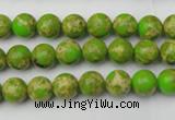 CDE2066 15.5 inches 4mm round dyed sea sediment jasper beads