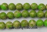 CDE2067 15.5 inches 6mm round dyed sea sediment jasper beads