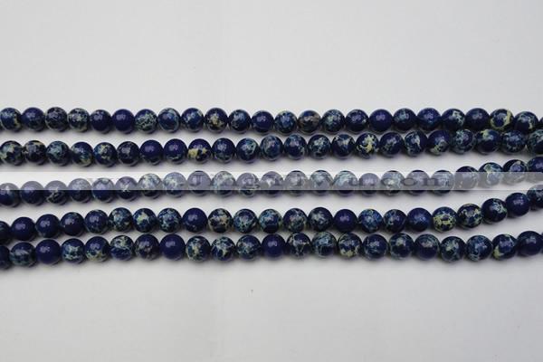 CDE2088 15.5 inches 4mm round dyed sea sediment jasper beads