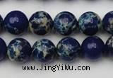 CDE2091 15.5 inches 10mm round dyed sea sediment jasper beads