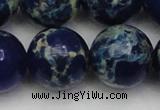 CDE2098 15.5 inches 24mm round dyed sea sediment jasper beads