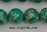 CDE2248 15.5 inches 16mm round dyed sea sediment jasper beads
