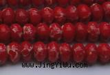 CDE2618 15.5 inches 8*12mm rondelle dyed sea sediment jasper beads