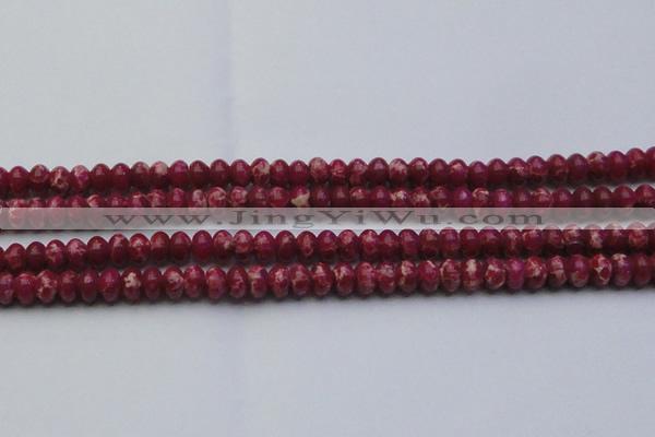 CDE2626 15.5 inches 8*12mm rondelle dyed sea sediment jasper beads