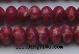 CDE2630 15.5 inches 15*20mm rondelle dyed sea sediment jasper beads