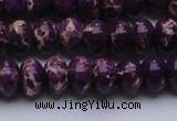 CDE2636 15.5 inches 12*16mm rondelle dyed sea sediment jasper beads