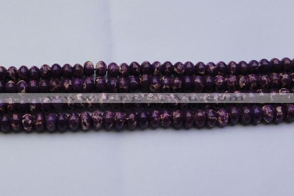 CDE2637 15.5 inches 13*18mm rondelle dyed sea sediment jasper beads