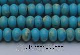 CDE2640 15.5 inches 5*8mm rondelle dyed sea sediment jasper beads