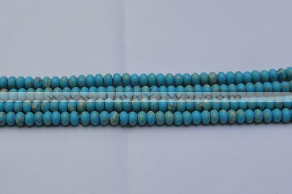 CDE2641 15.5 inches 7*10mm rondelle dyed sea sediment jasper beads