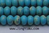 CDE2643 15.5 inches 10*14mm rondelle dyed sea sediment jasper beads