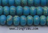 CDE2650 15.5 inches 8*12mm rondelle dyed sea sediment jasper beads