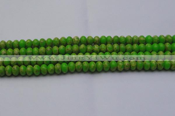 CDE2660 15.5 inches 12*16mm rondelle dyed sea sediment jasper beads