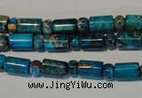 CDE288 3*6mm rondelle & 6*9mm tube dyed sea sediment jasper beads