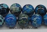 CDE46 15.5 inches 14mm round dyed sea sediment jasper beads wholesale