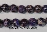 CDE696 15.5 inches 10mm round dyed sea sediment jasper beads