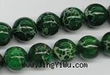 CDE70 15.5 inches 12mm round dyed sea sediment jasper beads