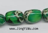 CDE74 15.5 inches 15*20mm nuggets dyed sea sediment jasper beads