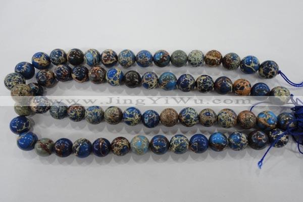 CDE815 15.5 inches 12mm round dyed sea sediment jasper beads wholesale
