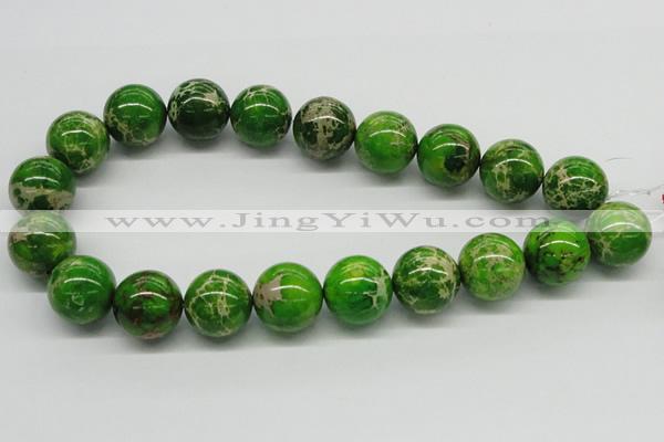 CDE84 15.5 inches 18mm round dyed sea sediment jasper beads