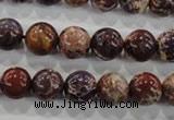 CDE843 15.5 inches 10mm round dyed sea sediment jasper beads wholesale