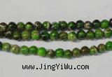 CDE920 15.5 inches 4mm round dyed sea sediment jasper beads