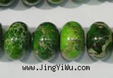 CDE928 15.5 inches 12*18mm rondelle dyed sea sediment jasper beads