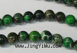 CDE956 15.5 inches 8mm round dyed sea sediment jasper beads