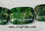 CDE975 15.5 inches 22*30mm rectangle dyed sea sediment jasper beads