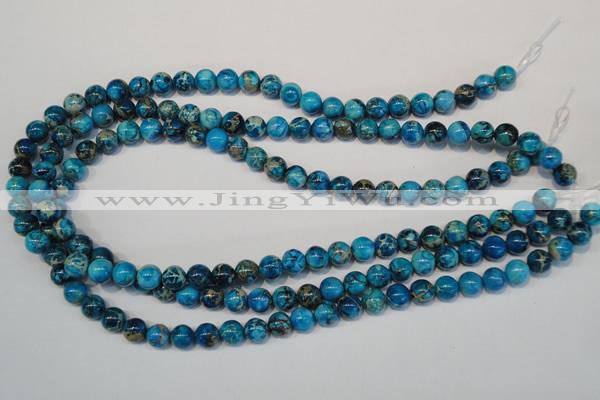 CDI266 15.5 inches 8mm round dyed imperial jasper beads
