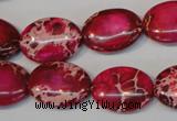 CDI646 15.5 inches 15*20mm oval dyed imperial jasper beads