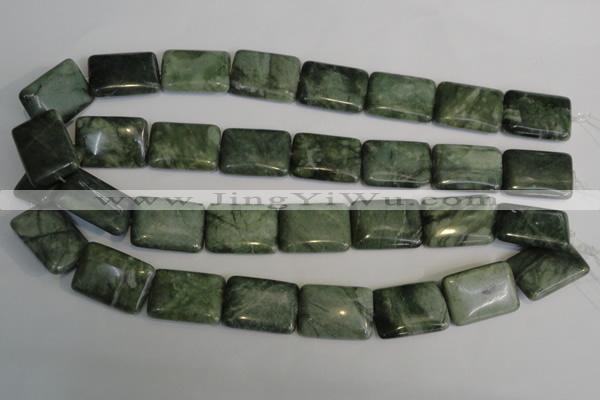 CDJ33 15.5 inches 18*25mm rectangle Canadian jade beads wholesale