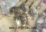 CDN01 25mm round white crystal decorations wholesale
