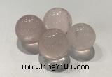 CDN1011 25mm round rose quartz decorations wholesale