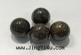 CDN1019 25mm round bronzite decorations wholesale