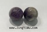 CDN1035 30mm round amethyst decorations wholesale