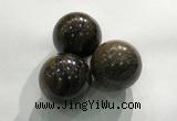 CDN1083 30mm round bronzite decorations wholesale