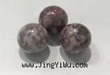 CDN1100 30mm round lilac jasper decorations wholesale