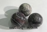 CDN1146 30mm round jasper decorations wholesale
