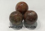 CDN1163 30mm round jasper decorations wholesale