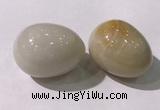 CDN1351 35*45mm egg-shaped yellow jade decorations wholesale