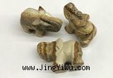 CDN407 25*50*35mm elephant picture jasper decorations wholesale