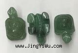 CDN437 28*45*22mm turtle green aventurine decorations wholesale