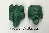 CDN463 38*55*28mm turtle imitation malachite decorations wholesale