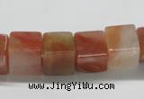 CDQ37 15.5 inches 12*12mm cube natural red quartz beads wholesale
